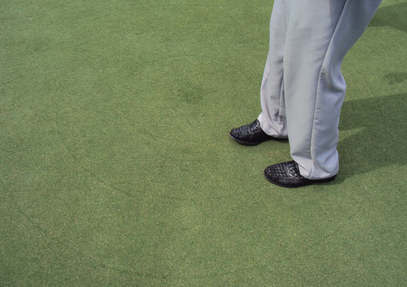 Photo Quiz: Tidy piles of soil, rings on turf Rings on turf