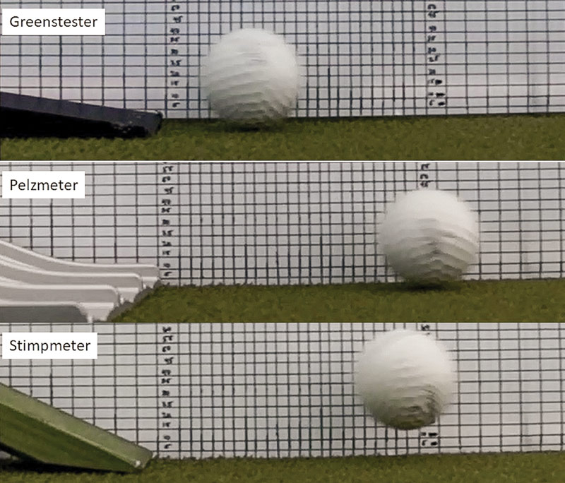 What the Tech? Measuring green speed Stimpmeter Pelzmeter Greenstester